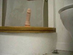 Homemade dildo riding
